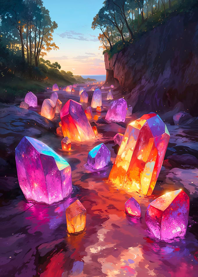 Glowing Crystal River