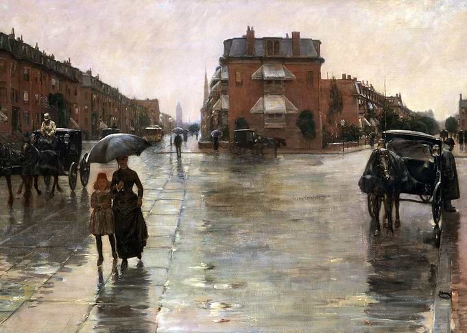 Rainy Day Street Scene