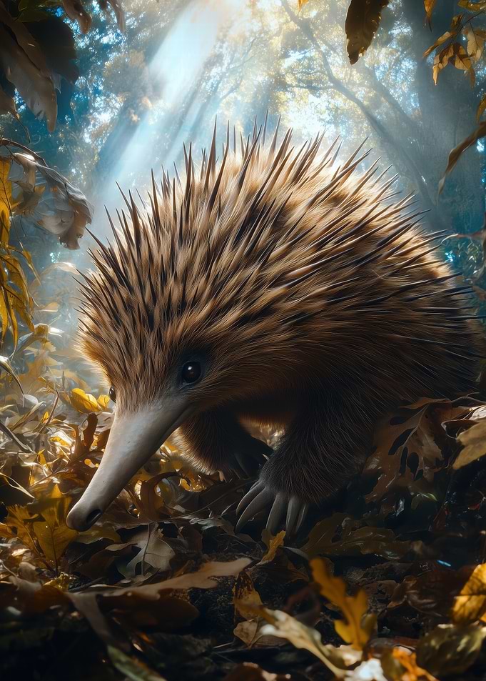 Echidna in Forest