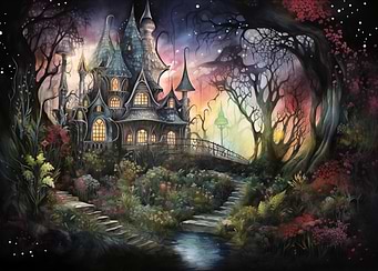 Magical Enchanted Forest House
