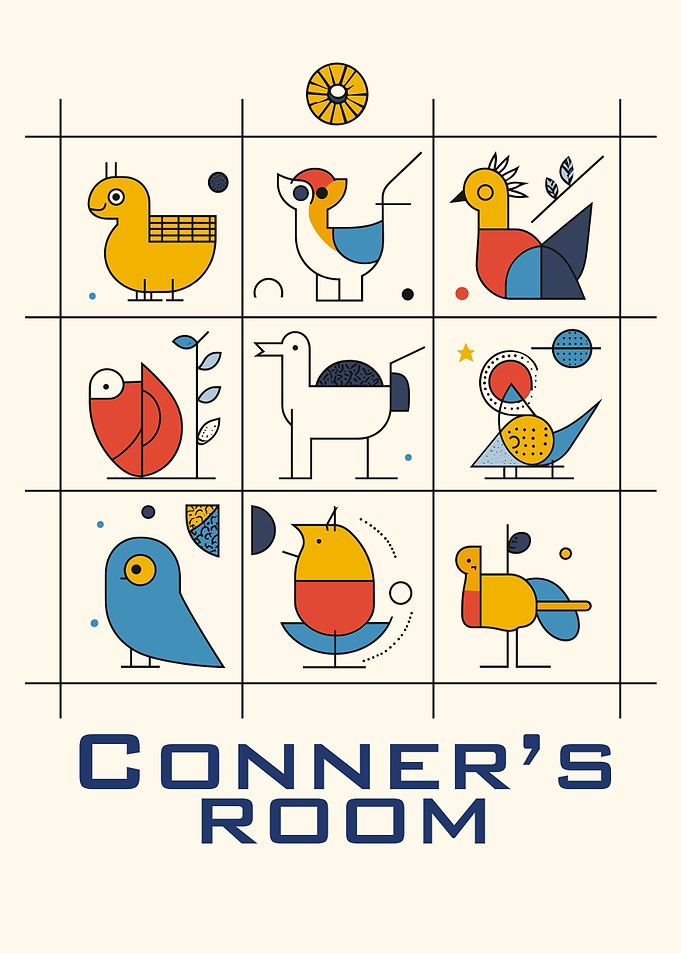 Geometric Bird Art Print