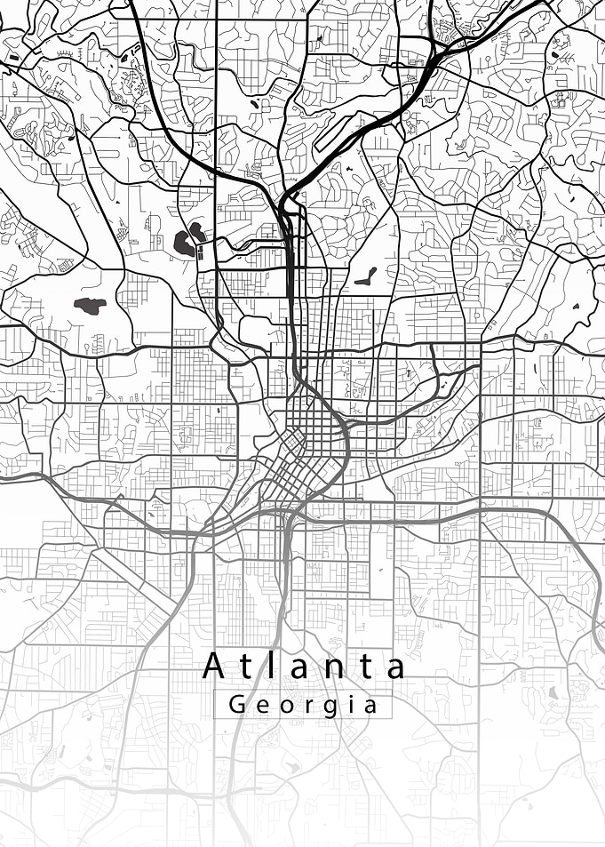 Atlanta Georgia City Map
