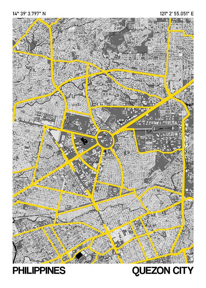 Quezon City City Street Map