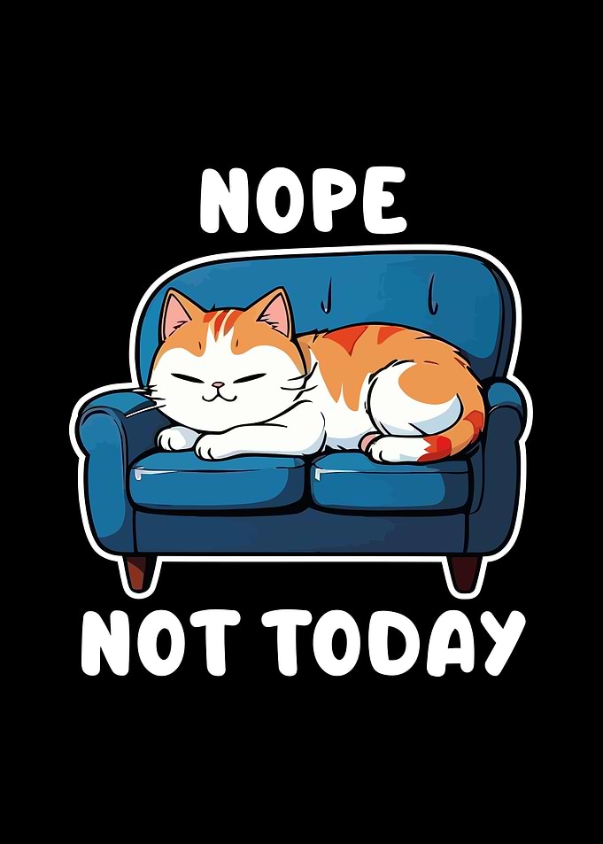 Cat Napping on Couch
