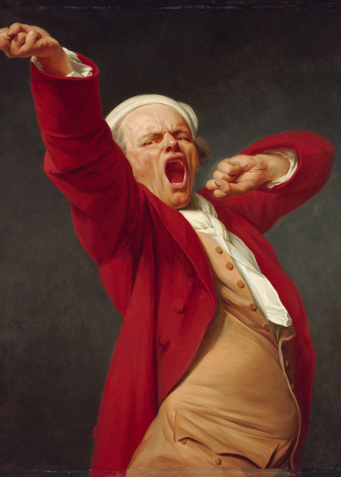 Yawning Man Painting