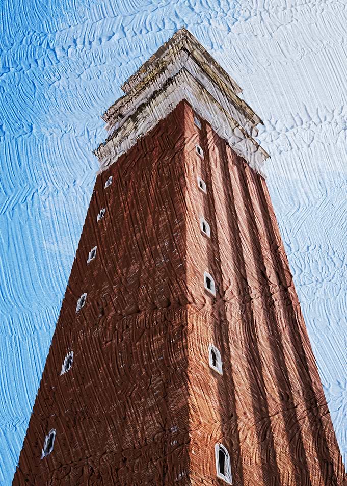 Brick Tower Against Sky Venezia Italia