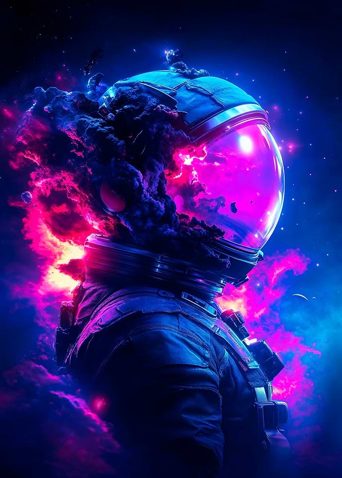 Astronaut in Nebula