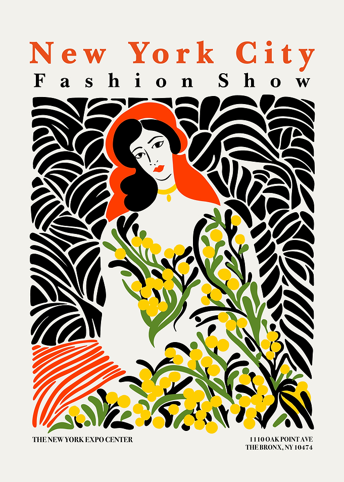 New York City Fashion Show Poster