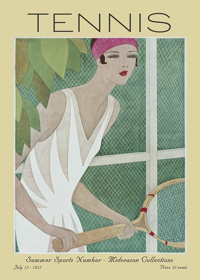 Vintage Tennis Magazine Cover