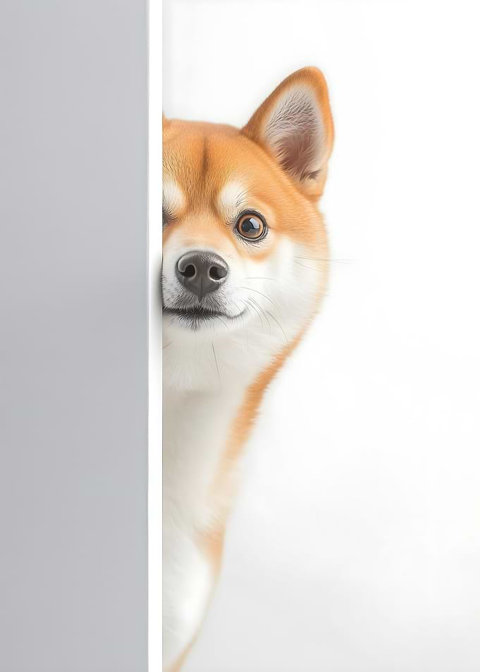 Curious Shiba Inu Dog