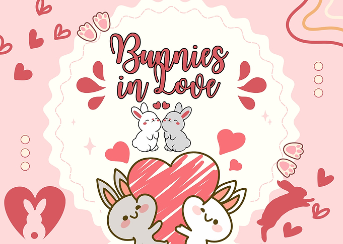 Cute Bunnies in Love