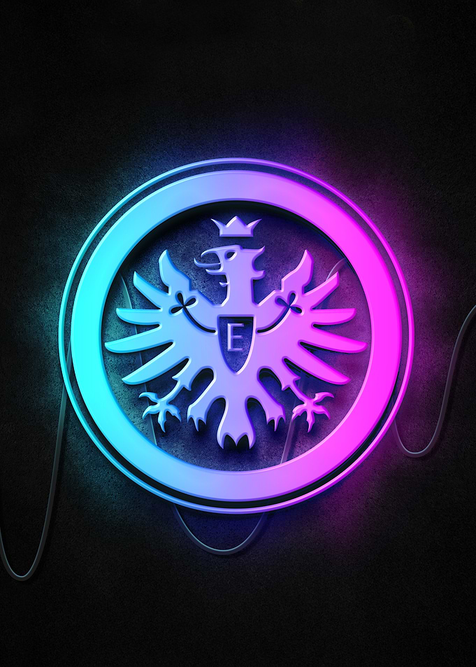 eintracht frankfurt Neon Logo