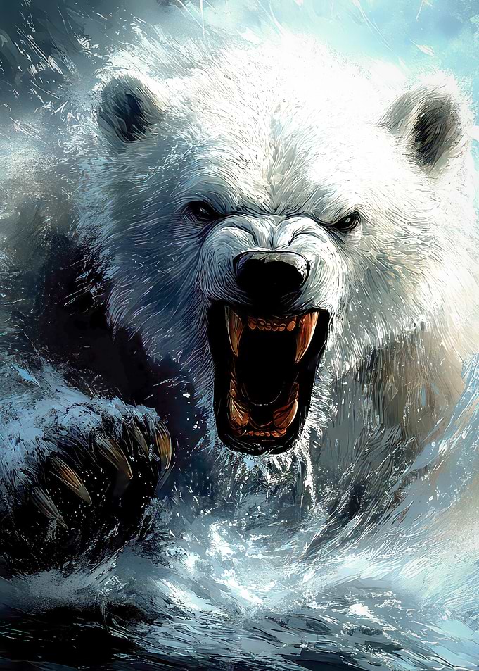 Raging Polar Bear