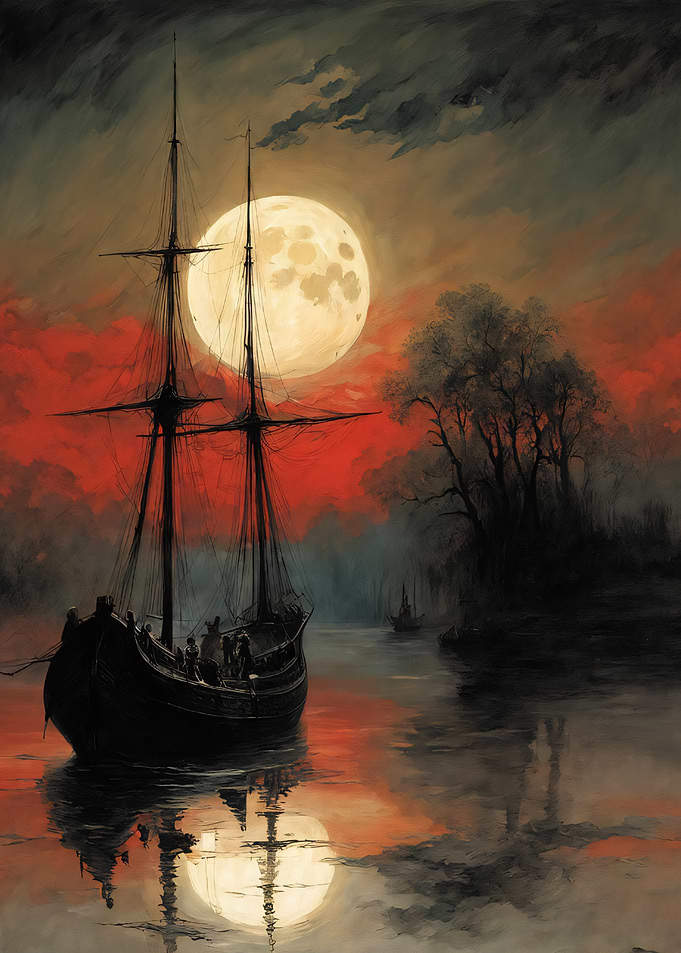 Sailing Under the Full Moon