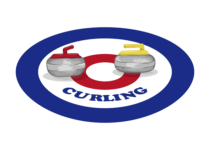 Curling Stones on Ice