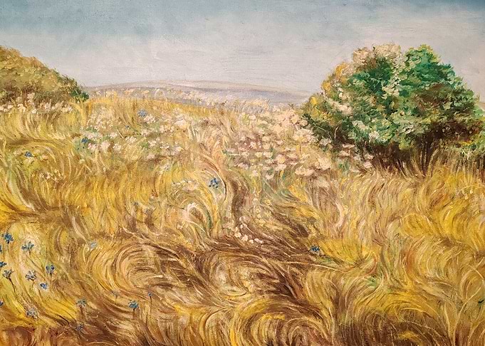 Summer Meadow Painting