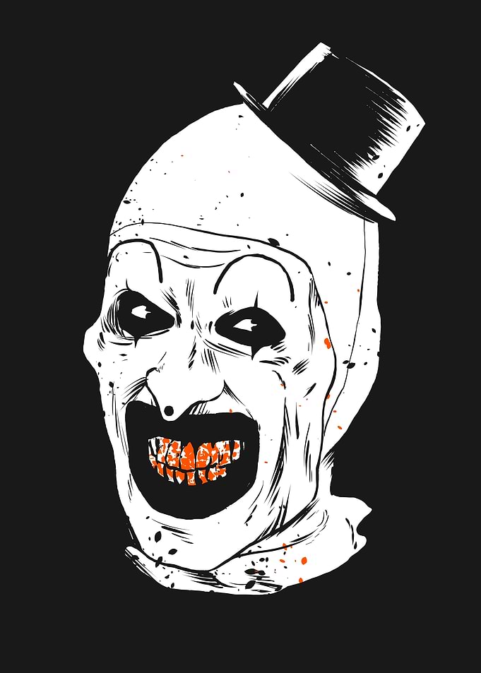 Creepy Clown Illustration