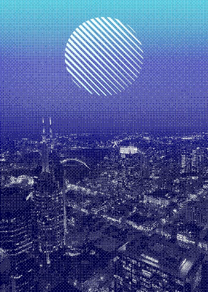 Nashville Aerial Skyline Sunset