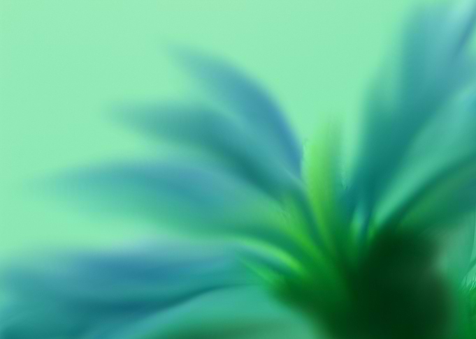 Abstract Green and Blue blurred watercolor