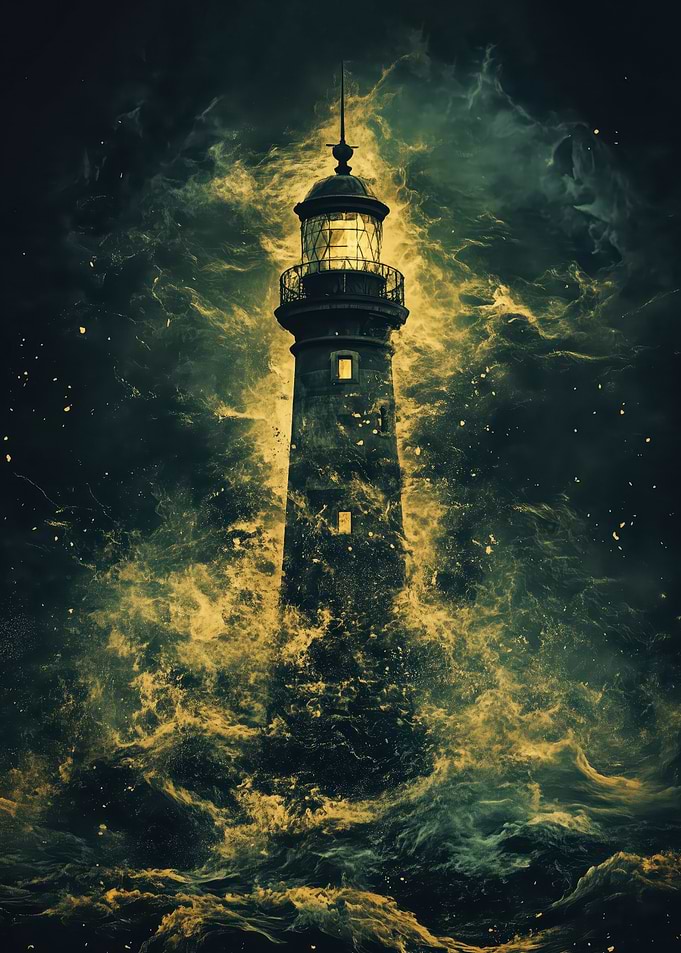 Lighthouse in Storm