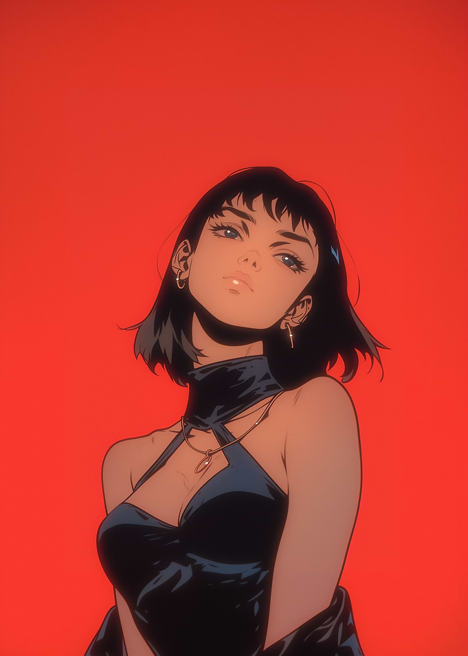 Anime Girl in Red