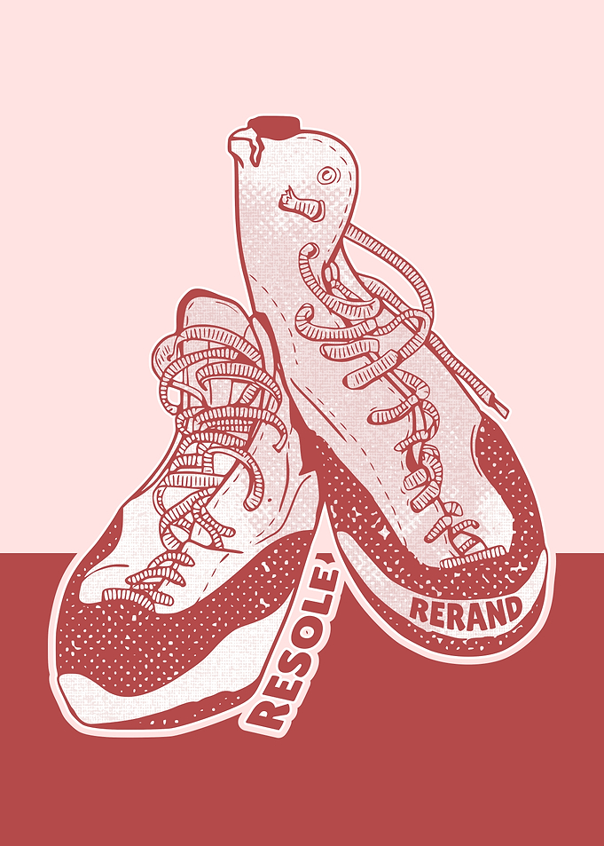 Resole Climbing shoes Illustration