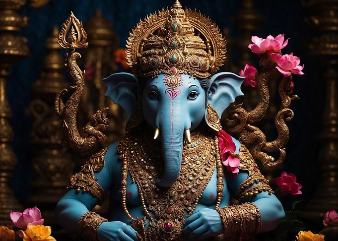 Hindu God Ganesha Statue