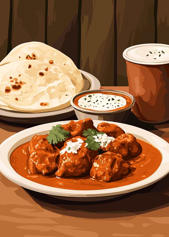 Butter Chicken with Naan