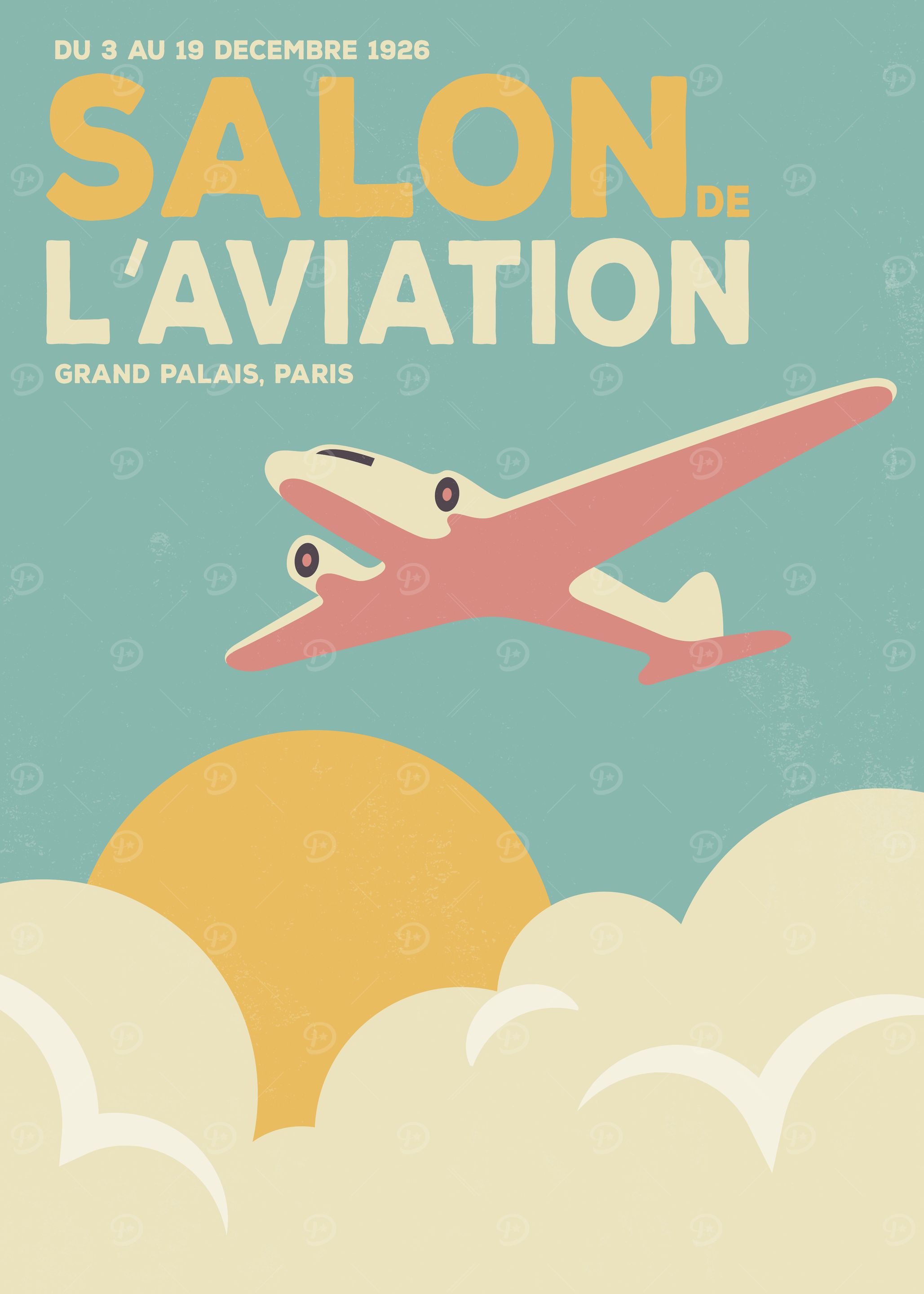Vintage Aviation Poster