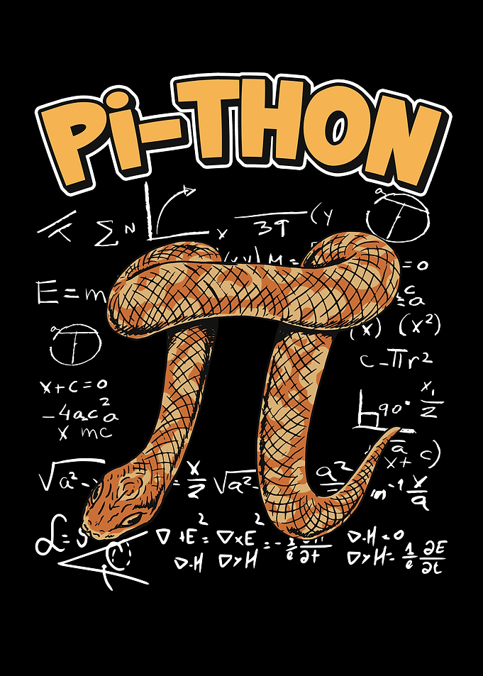Pi-Thon Snake Math Geek