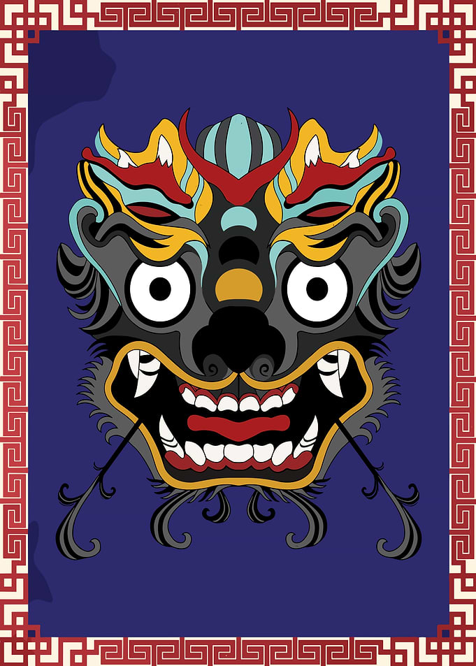 Chinese Dragon Mask