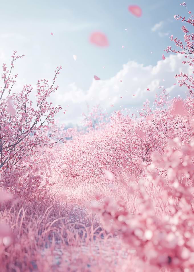 Pink Blossom Path