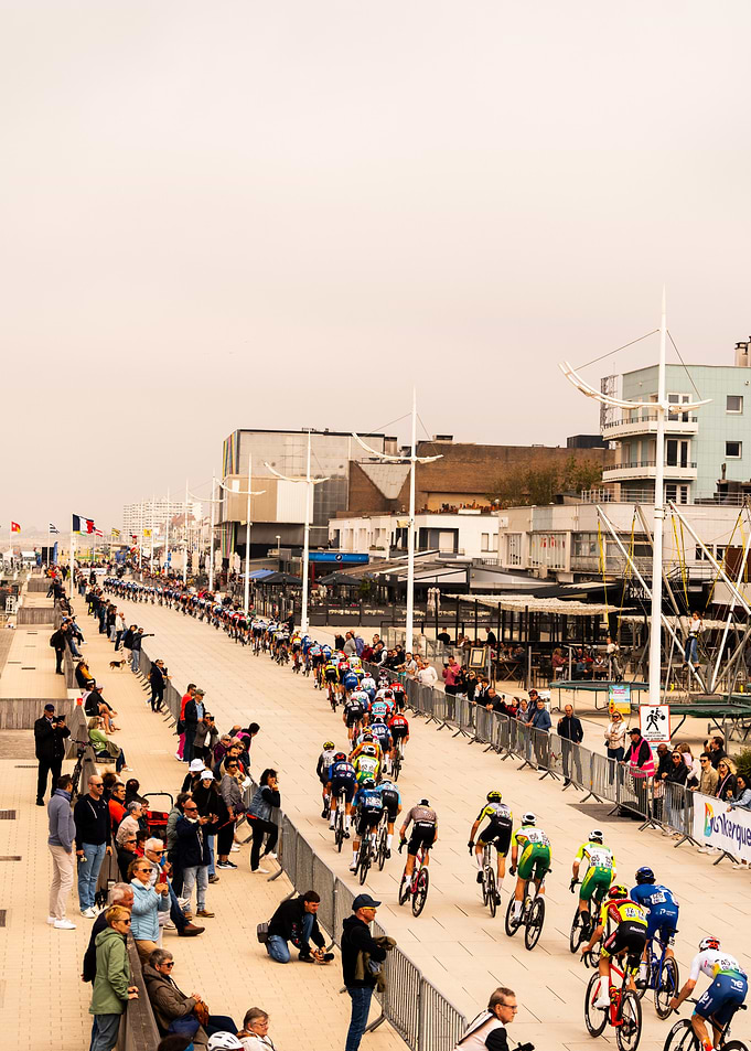 Cycling Race on Dunkerque Beach