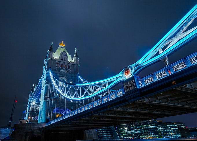 Tower Bridge Night Lights London