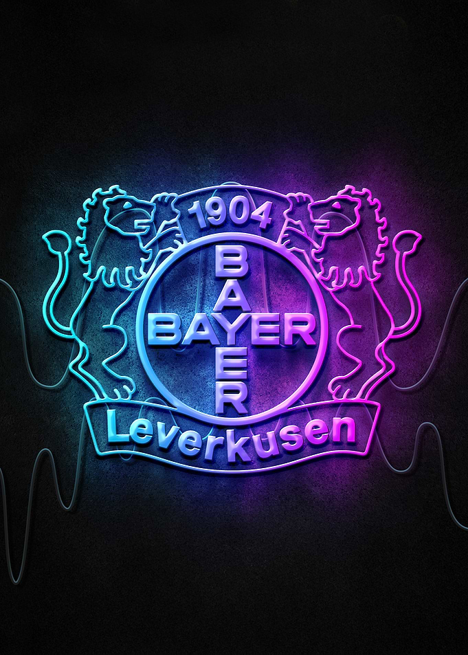 Bayer Leverkusen Neon Logo