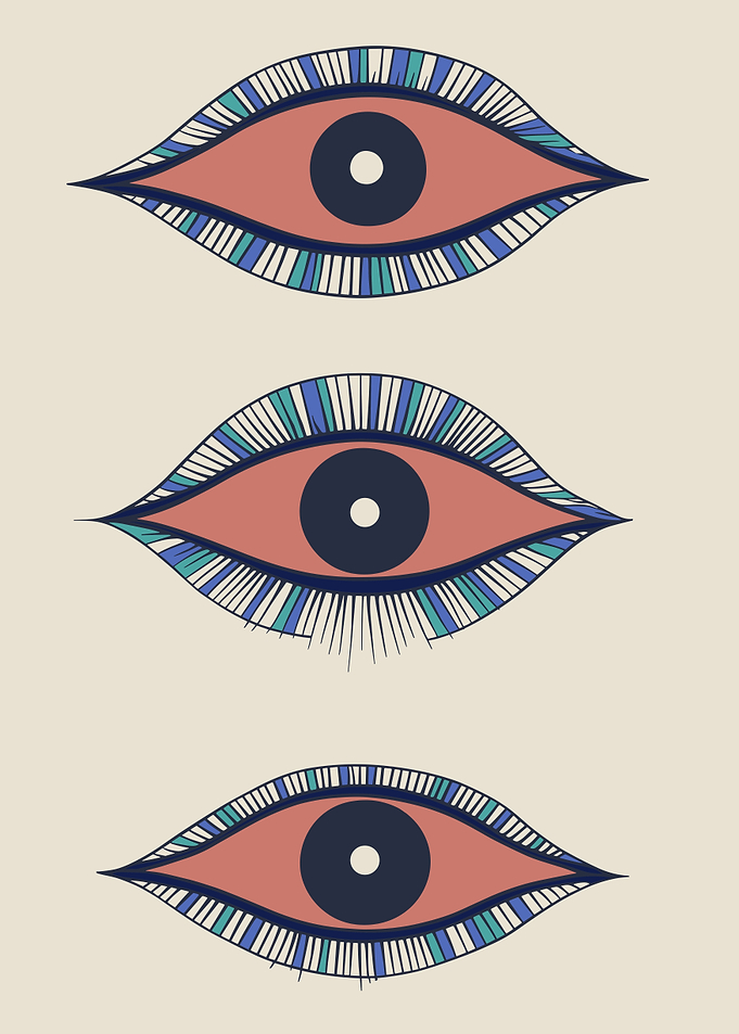 Three Evil Eyes Art