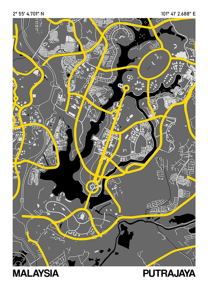 Putrajaya City Street Map