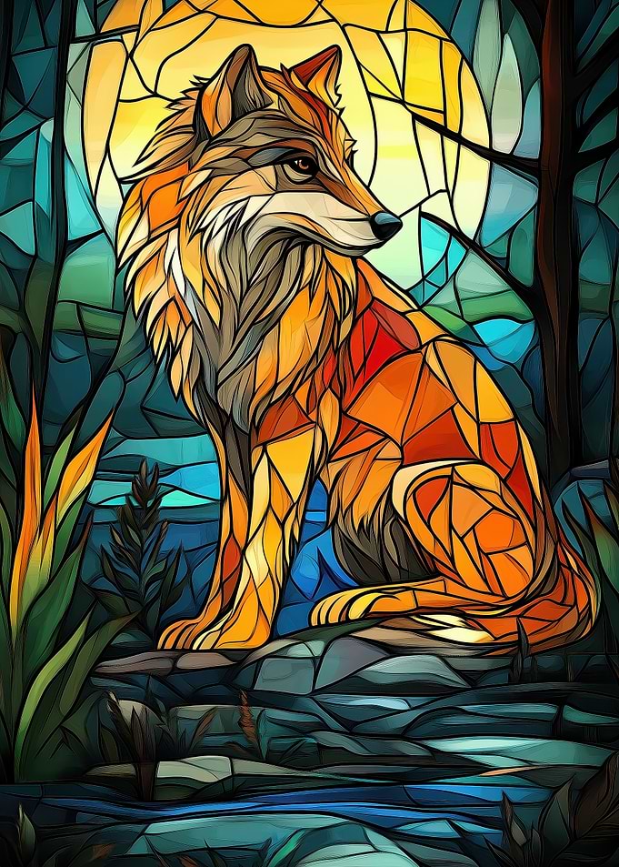 Wolf in Stained Glass