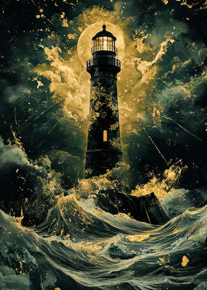 Lighthouse in Storm