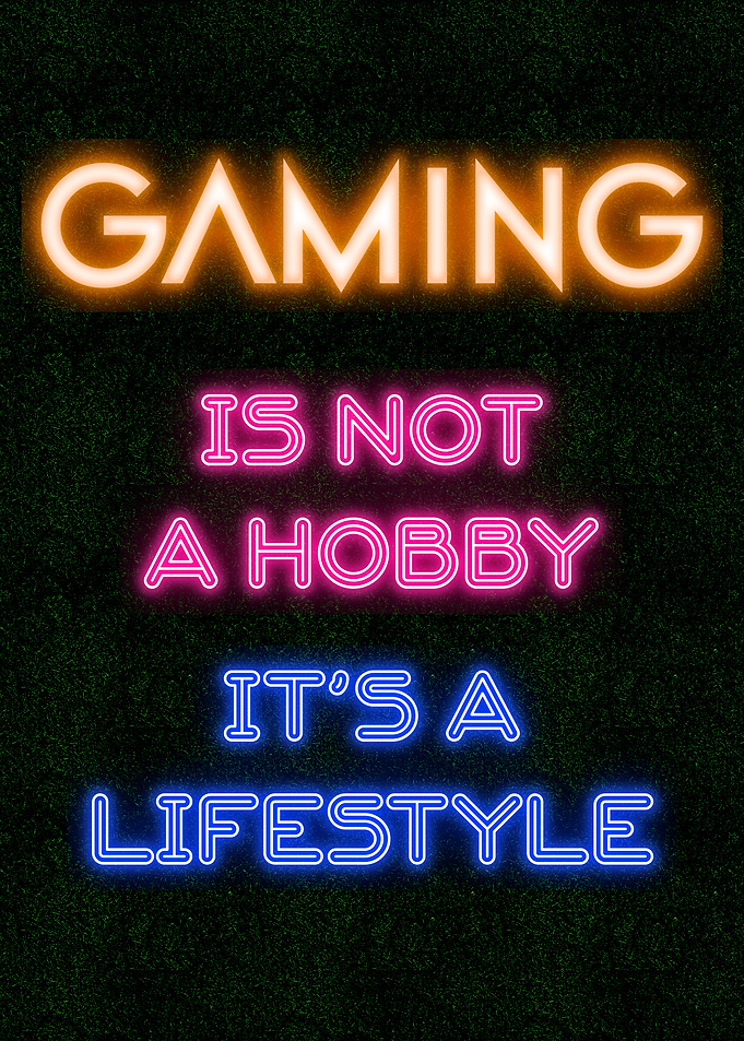 Gaming Lifestyle Neon Sign