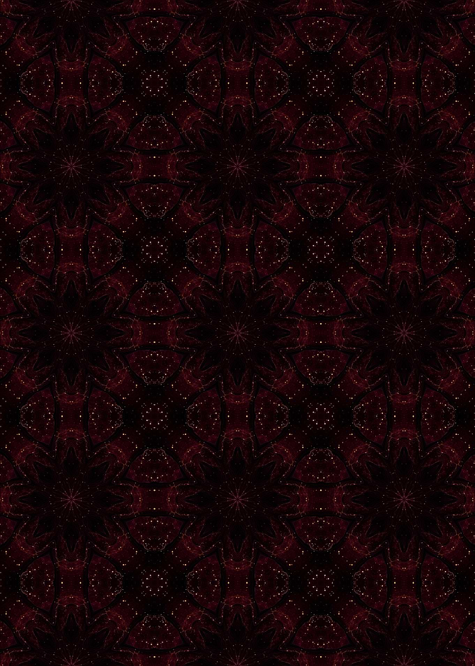 Red and Black Mandala Pattern