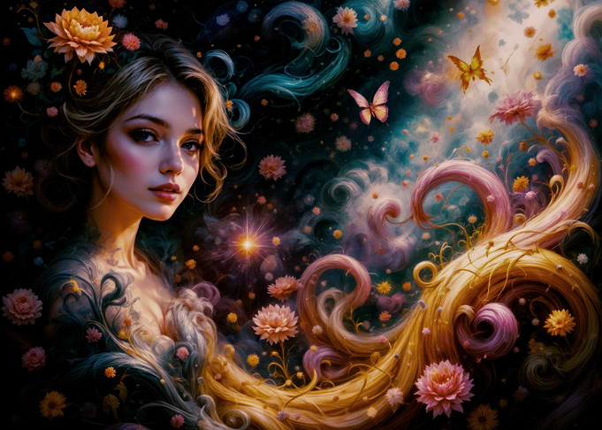 Dreamy Fairy of the Enchanted Garden