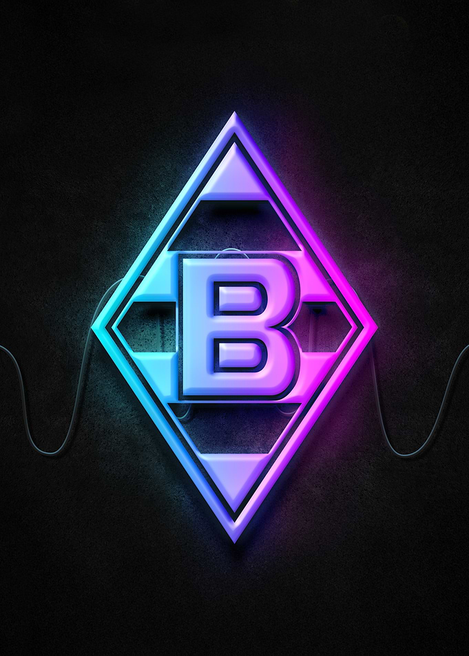 borussia monchengladbach Neon Logo