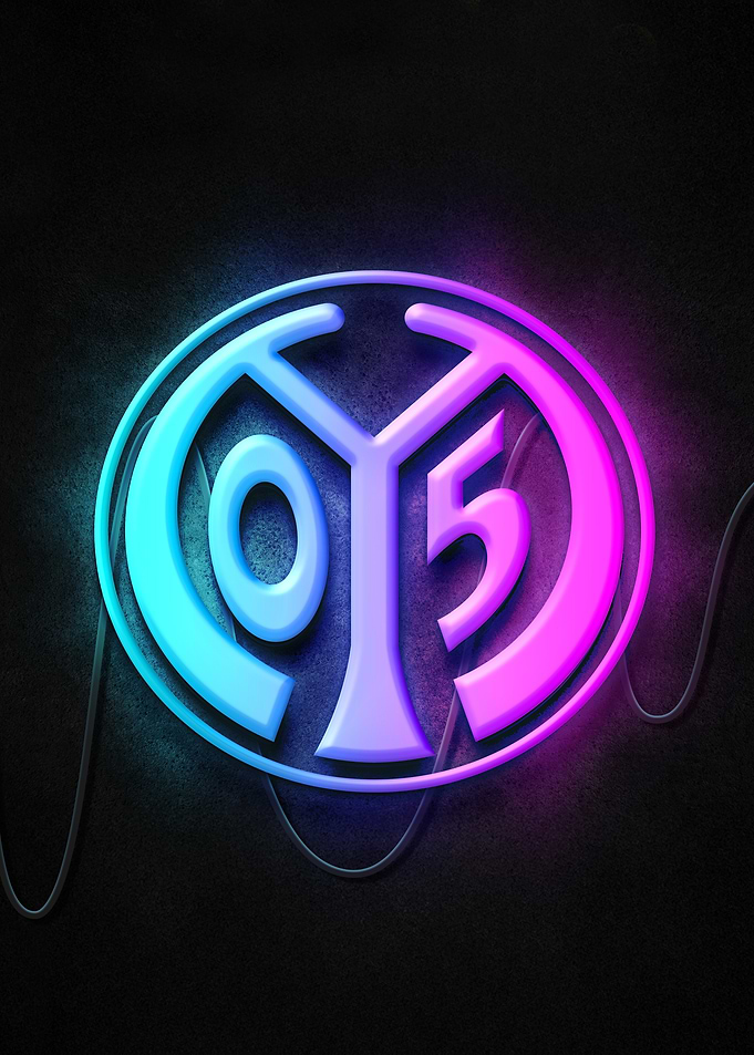 mainz 05 Neon Logo