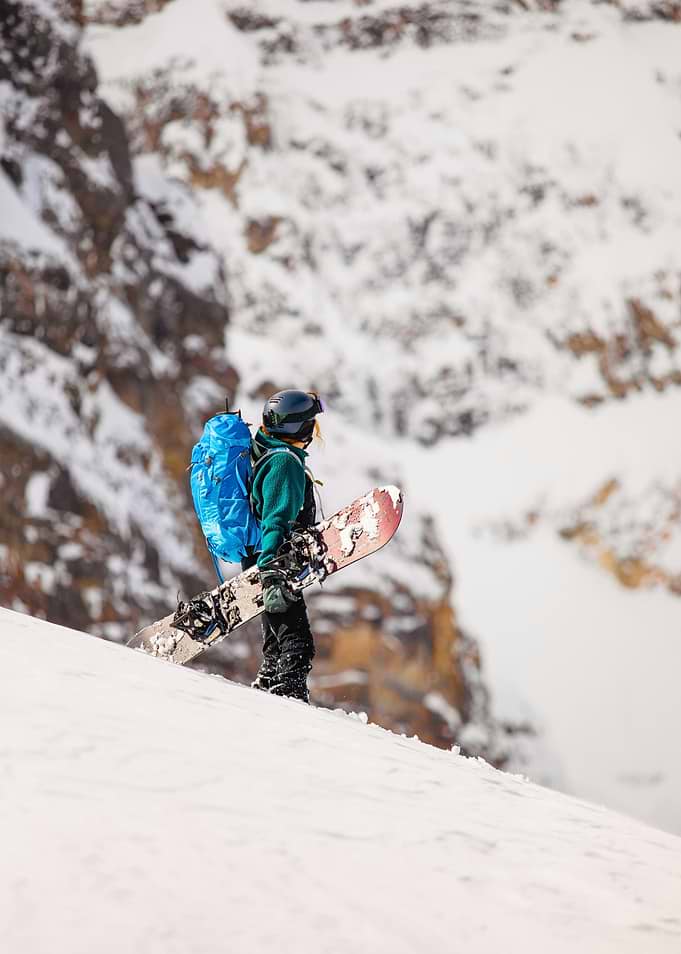 Snowboarder on Mountain