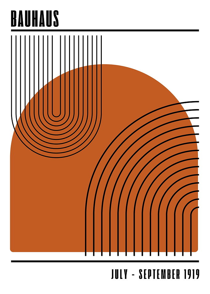 Bauhaus Geometric Art Print