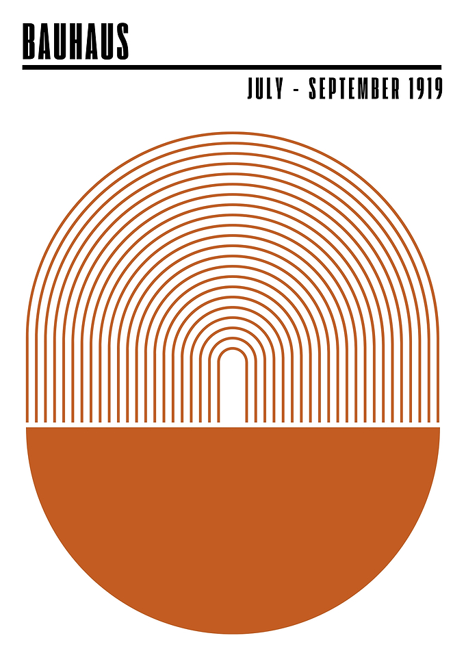 Bauhaus Geometric Art Print