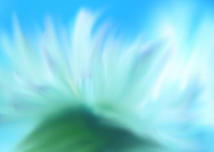 Abstract Blue and Green blurred watercolor