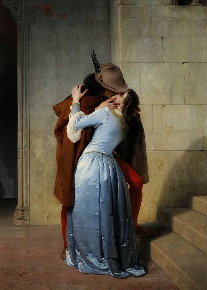 Romantic Kiss Painting
