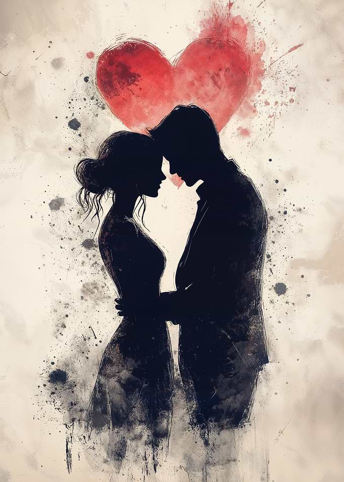 Silhouette Couple Love